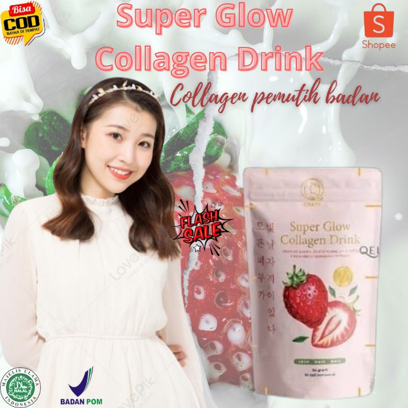 KOLAGEN DRINK PEMUTIH BADAN MINUMAN KOLAGEN RASA STRAWBERRY
