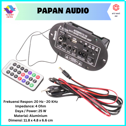 Papan Audio Amplifier Karaoke? Bluetooth Usb Fm Radio Tf Player Subwoofer 35w 12v/24v/220v Taffstudio Amplifier Bluetooth Untuk Rumah