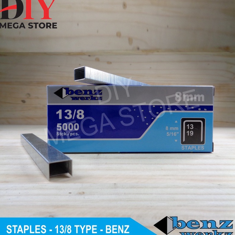 

R33ady Isi stapler 138 benz werkz staples tembak angin 5 pcs isi staples Staples 138 Benz Werkz isi 5 Pcs Staples R23 Jok Motor Sofa Kayu dll dan Kodenki isi staples 138 mm stapler gun isi staples manual R23 5pcs Kodenki Isi Staples 138 Tem