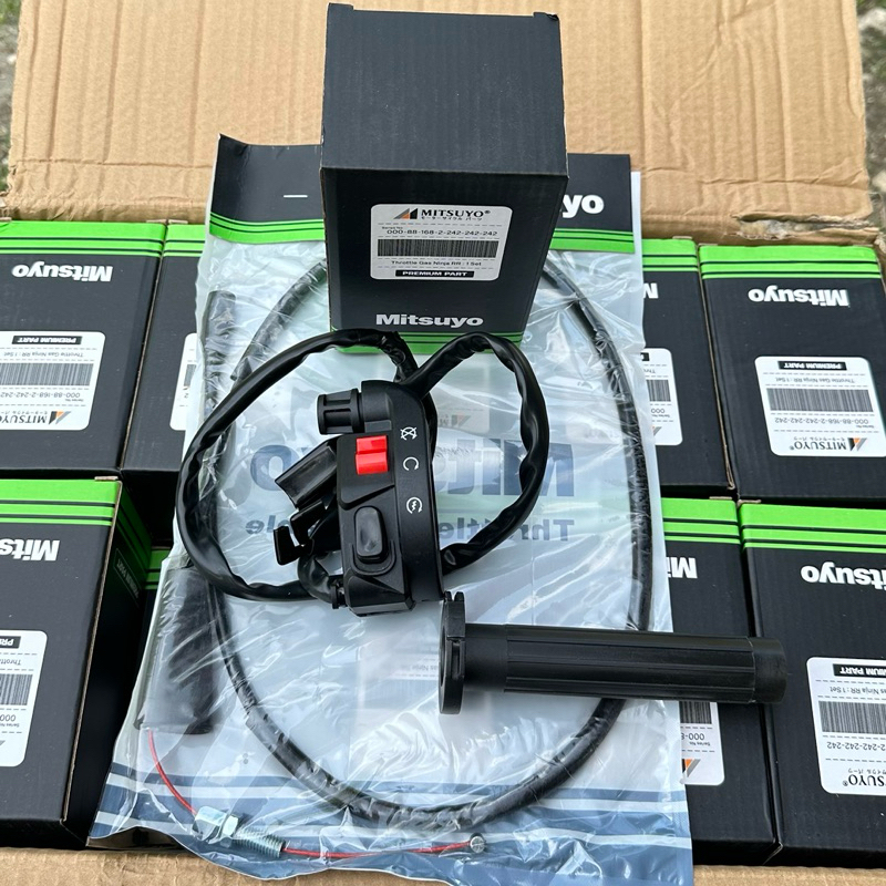 GAS SPONTAN KSR HOLDER KANAN NINJA MITSUYO SET KABEL GAS PNP UNTUK RUBAHAN MOTOR LAIN CB GL TIGER ME