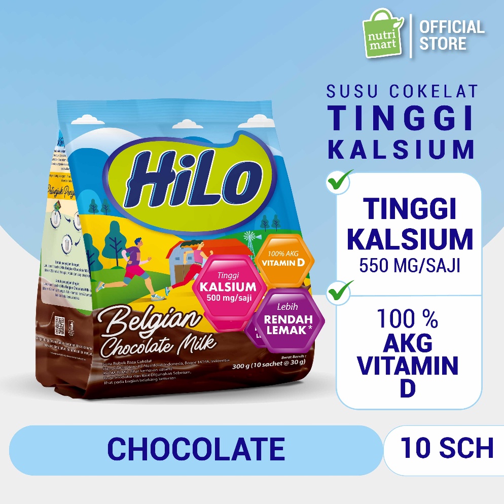 

F87 HiLo Active Belgian Chocolate 3 gram 1 Sachet Susu Tinggi Kalsium 7