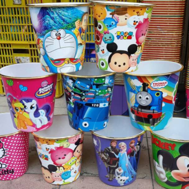 E52 Tempat Sampah  Tempat Sampah Karakter  Souvenir Ulang Tahun  Souvenir Ultah  Tempat Sampah Lucu 