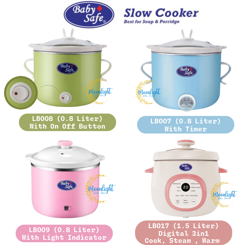 Baby Safe Slow Cooker LB007 / LB008 / LB009 / LB017 - Alat Masak MPASI