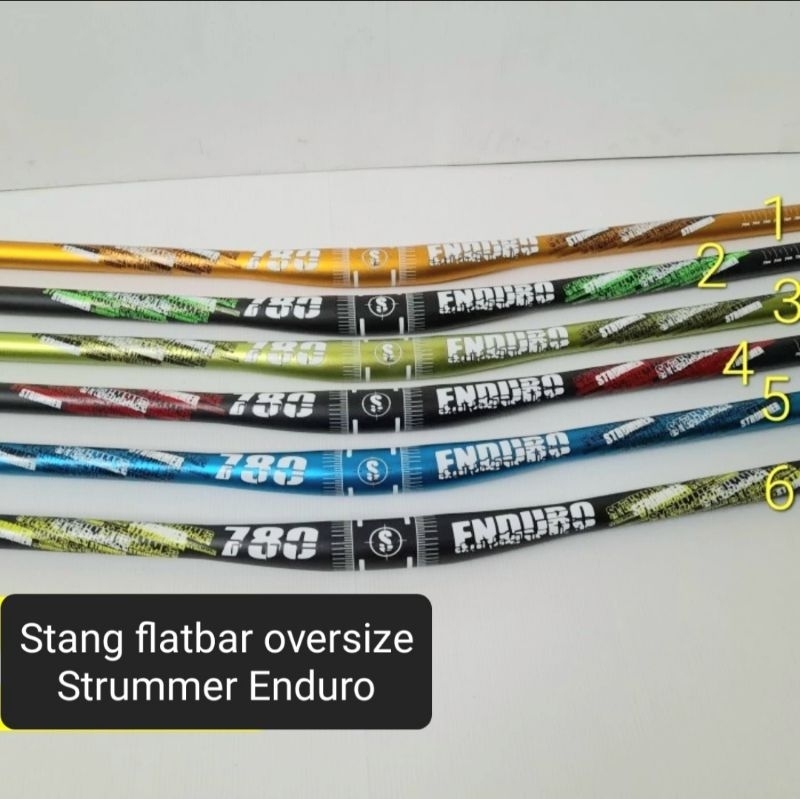 STANG SEPEDA FLATBAR OVERSIZE 31.8 HANDLEBAR STRUMMER ENDURO UNTUK SEPEDA GUNUNG MTB XC ENDURO