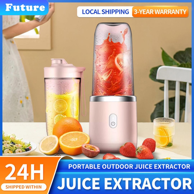 Juicer Blender Listrik Rumah Tangga Goreng Buah Juicer Multifungsi Blender 6 Pisau 400ML2400mah Nirk