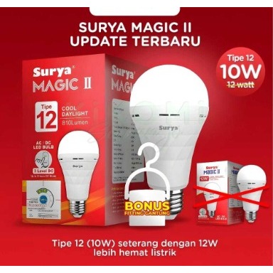 Lampu Bohlam Led Emergency SURYA MAGIC Lampu Emergency Bohlam LED TIPE 9 12