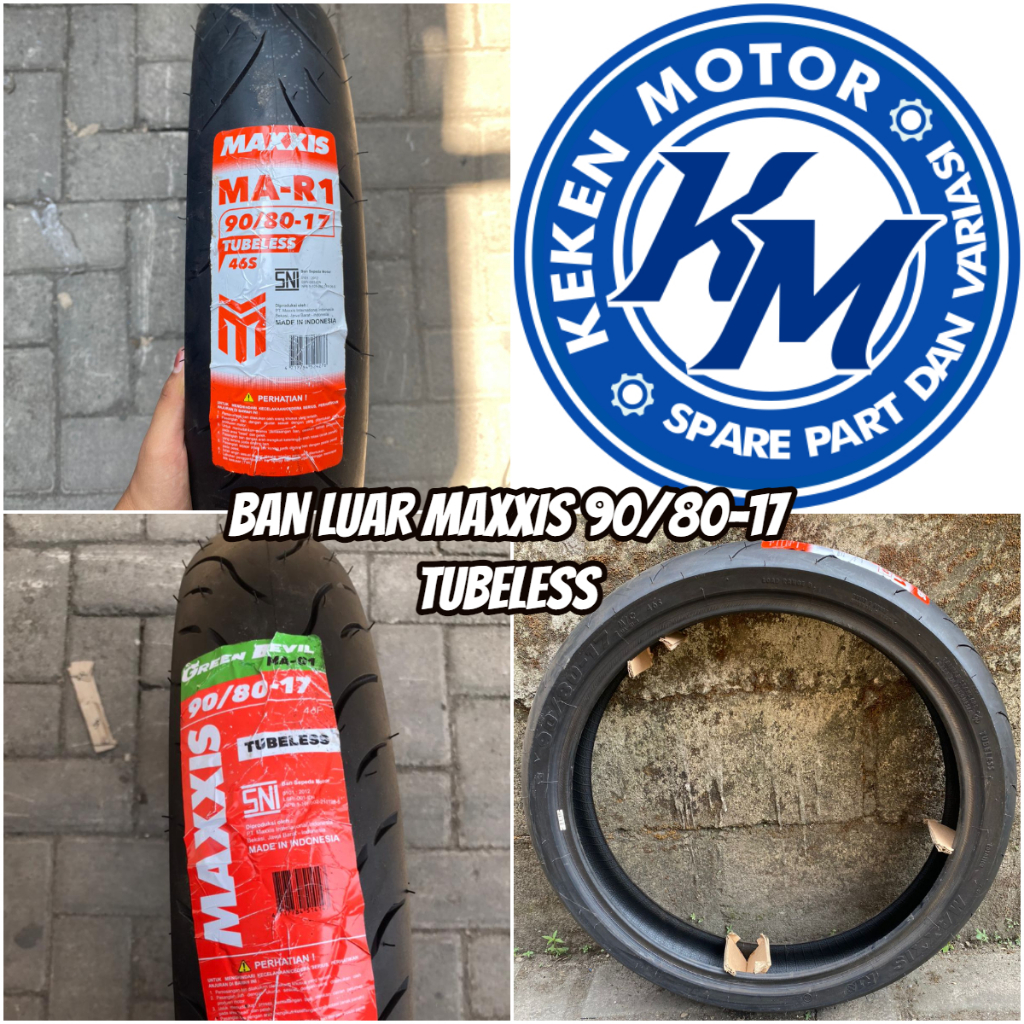BAN MAXXIS 90/80 RING 17 TUBELESS || BAN LUAR BEBEK/SPORT MAXXIS 90/80-17 TUBLESS