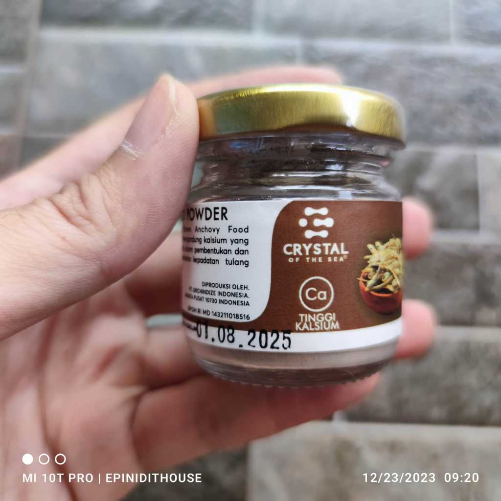 

Crystal Of The Sea Anchovy Powder Bubuk Ikan Teri MPASI 20g Shrimp
