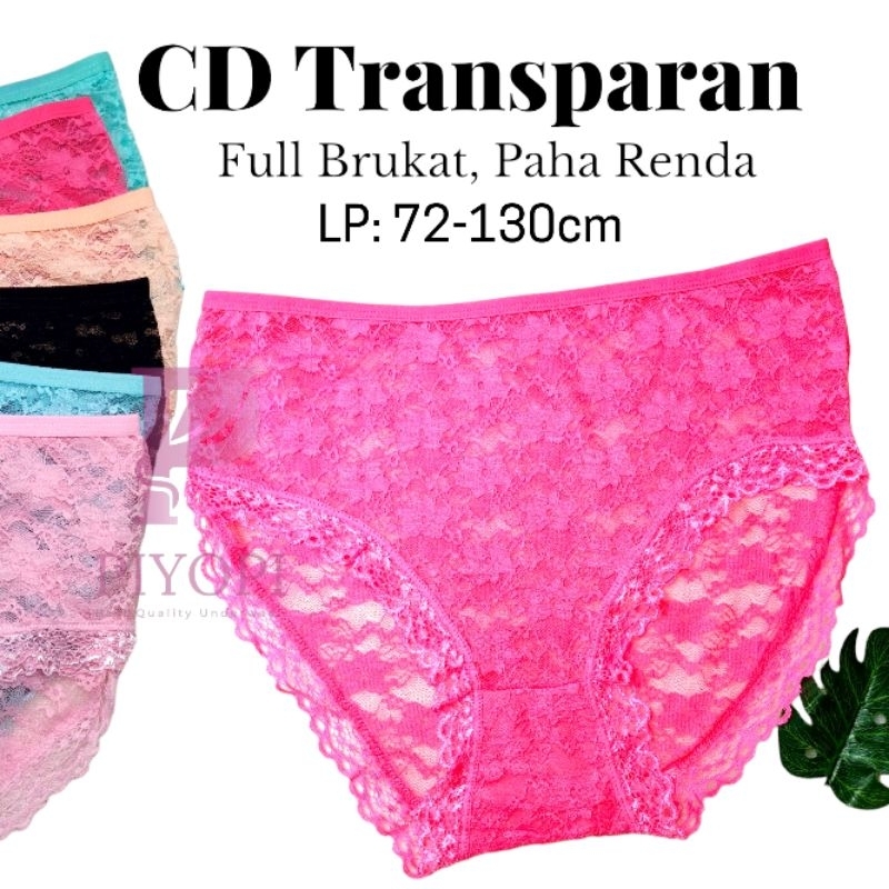 Celana Dalam Wanita Transparan Full Jumbo LP 130cm XXL | CD Wanita Sexy FULL Transparan Jumbo