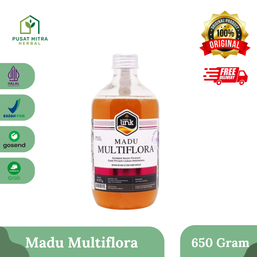 

Madu Multiflora Link - Menjaga Daya Tahan Tubuh - 650 Gram