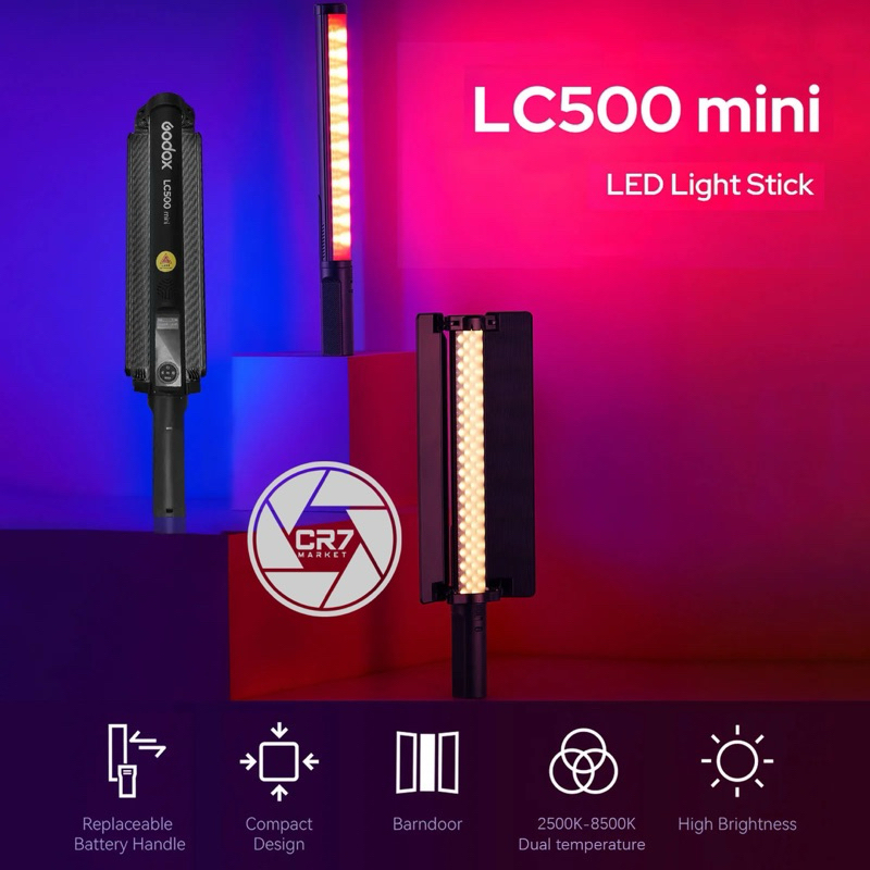 Godox LC500 Mini BI-Color LED Stick 45cm / LED Godox LC 500 Mini bi color