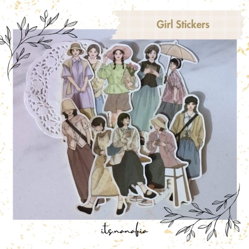 

Girl stickers for journaling/scrapbook/bullet journal