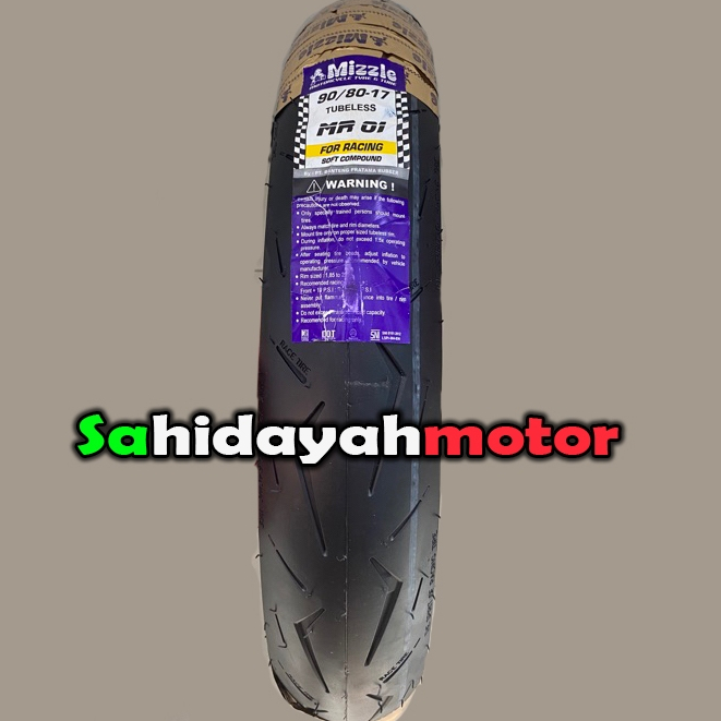 BAN DONAT MIZZLE MR01 MR-01 90/80 RING 17 BAN MATIC TUBELESS RACING SOFT COMPOUND