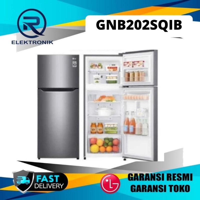 KULKAS LG GNB202SQIB 2 PINTU INVERTER GNB202SQIB