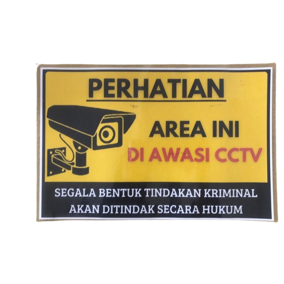 

STICKER LAMINATING AREA INI DIAWASI CCTV 2 / STIKER LAMINATING AREA INI DIAWASI CCTV 2