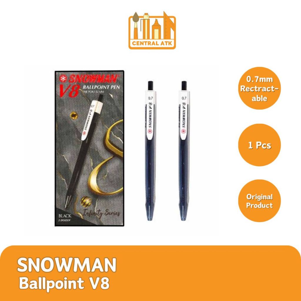 

PULPEN / BOLPEN SNOWMAN V8 0.7 MM (1PCS)