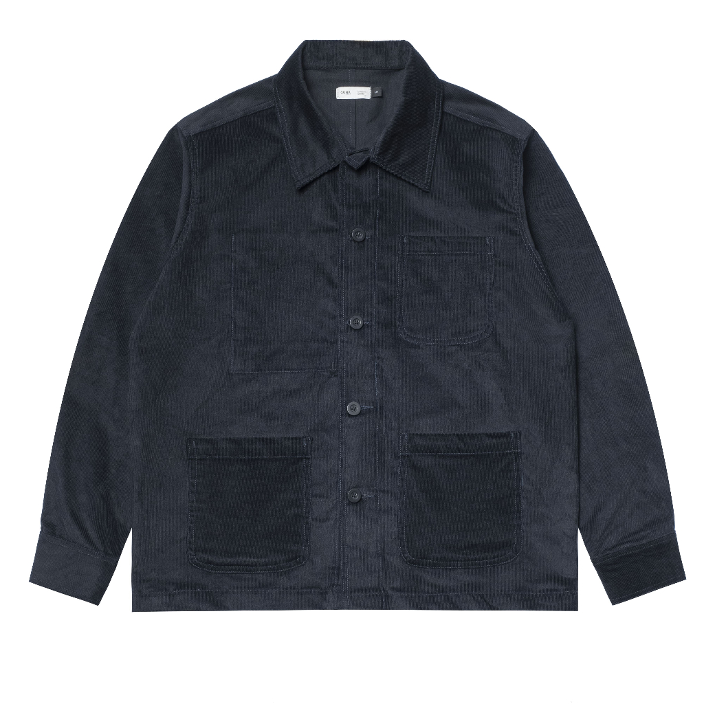 Chore Jacket Corduroy Outer - Amble Blue Black