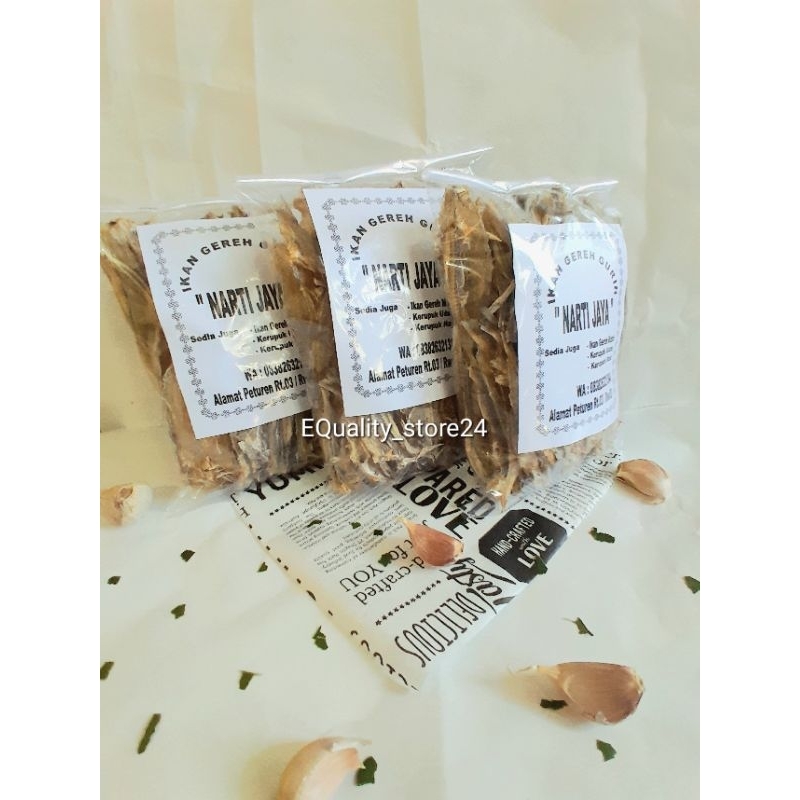 

DENDENG IKAN/IKAN KERING GURIH 2 ons TERMURAH!!