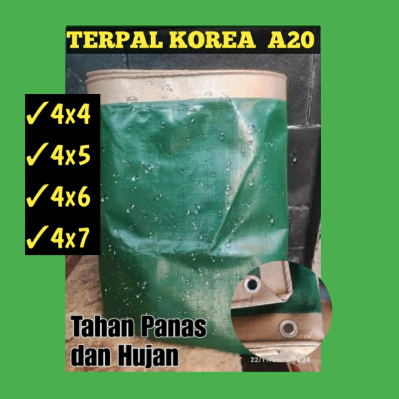 Terpal Lembaran Korea A20 Bucheon Waterproof Tebal Kuat