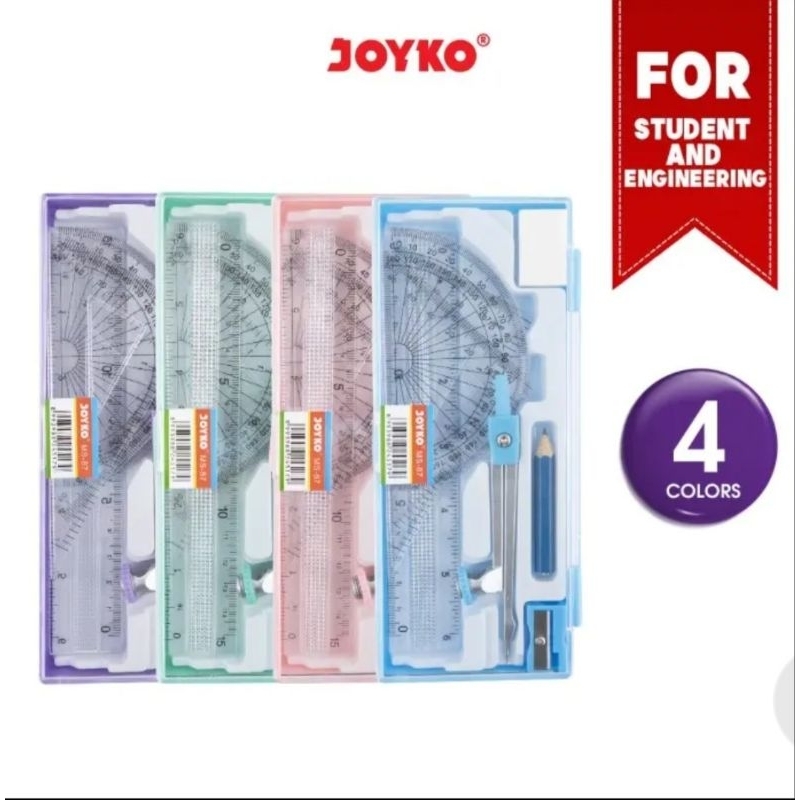 

Jangka satu set/ set jangka merk Joyko/ jangka sekolah