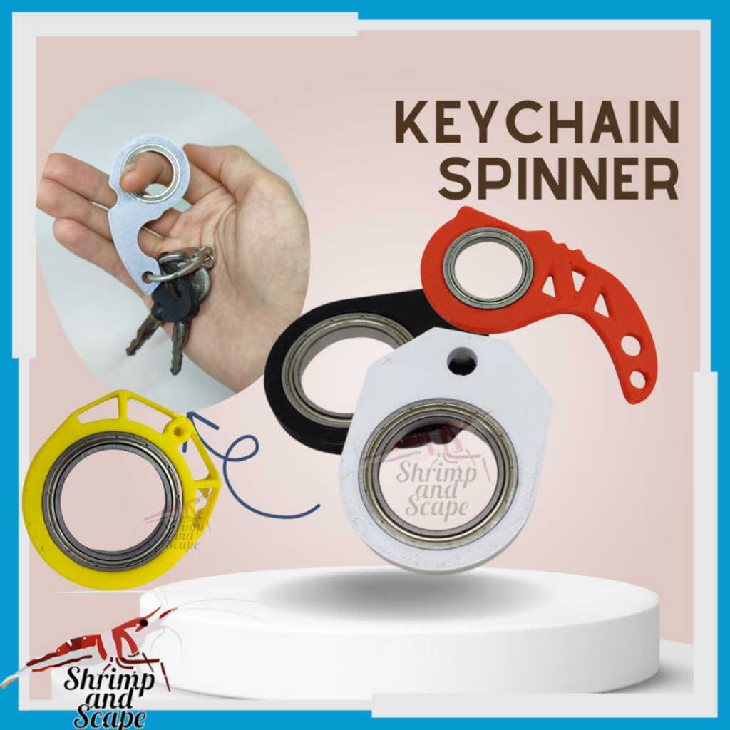 Keychain Spinner Gantungan Kunci Keyrambit Hadiah Natal Mainan Fidget