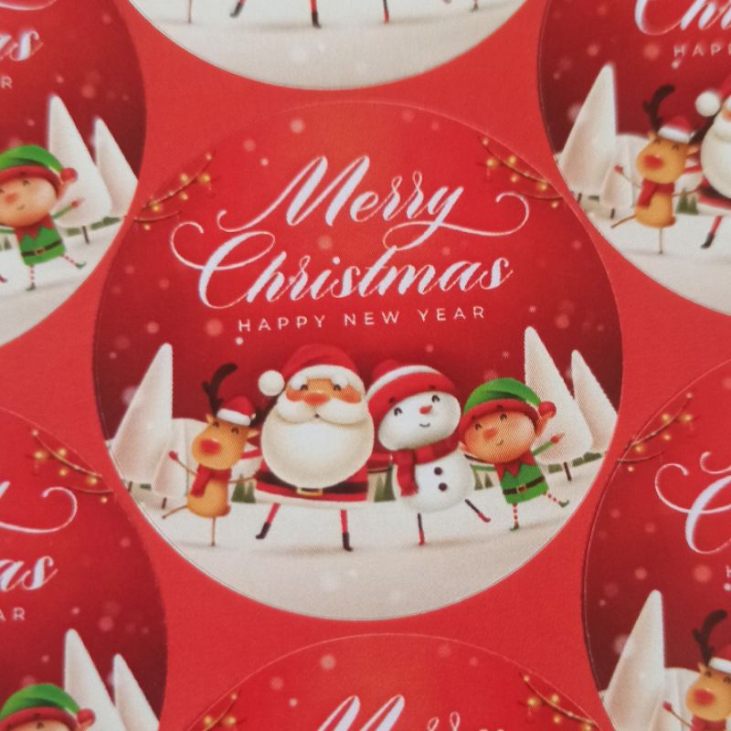 

Stiker Merry Christmas ukuran 5cm