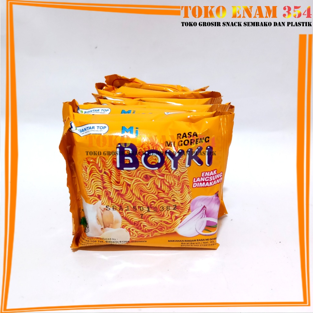 

mie goreng rasa sambal goreng boyki jadul sanck renceng isi 10 pcs x 16 gram