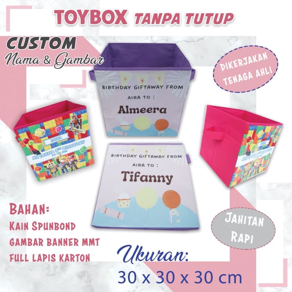 

Grosir Tas Ultah Toy Box Tanpa Tutup Murah