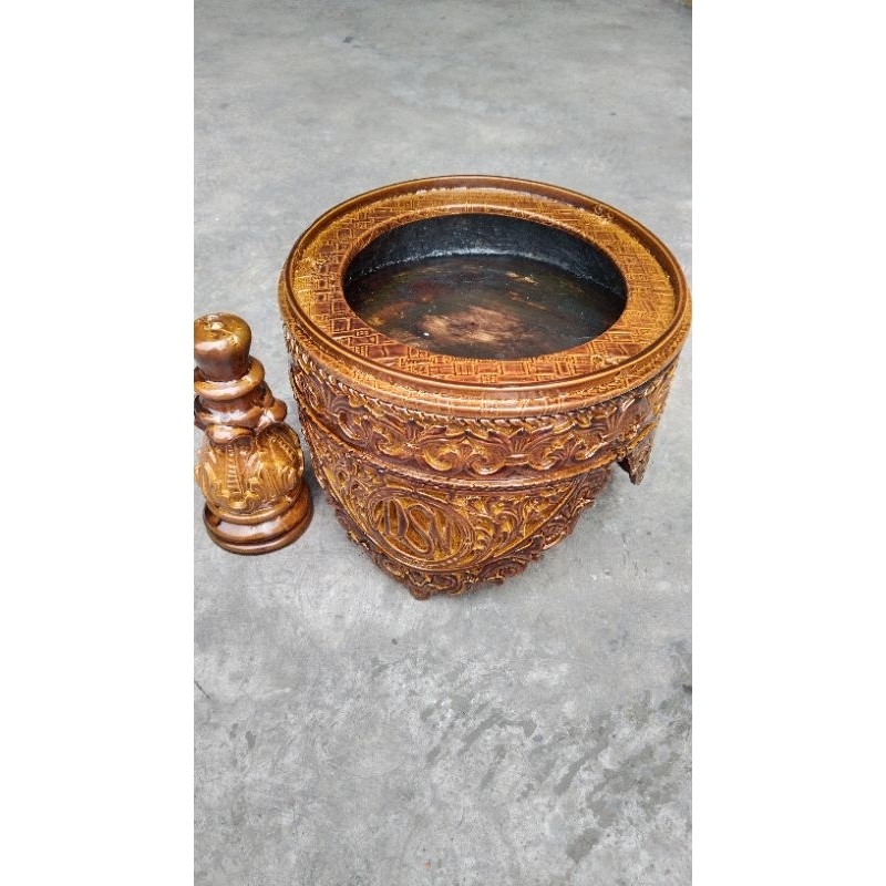 TEBOK PLECI MOTIF UKIR BUNGA BIRD