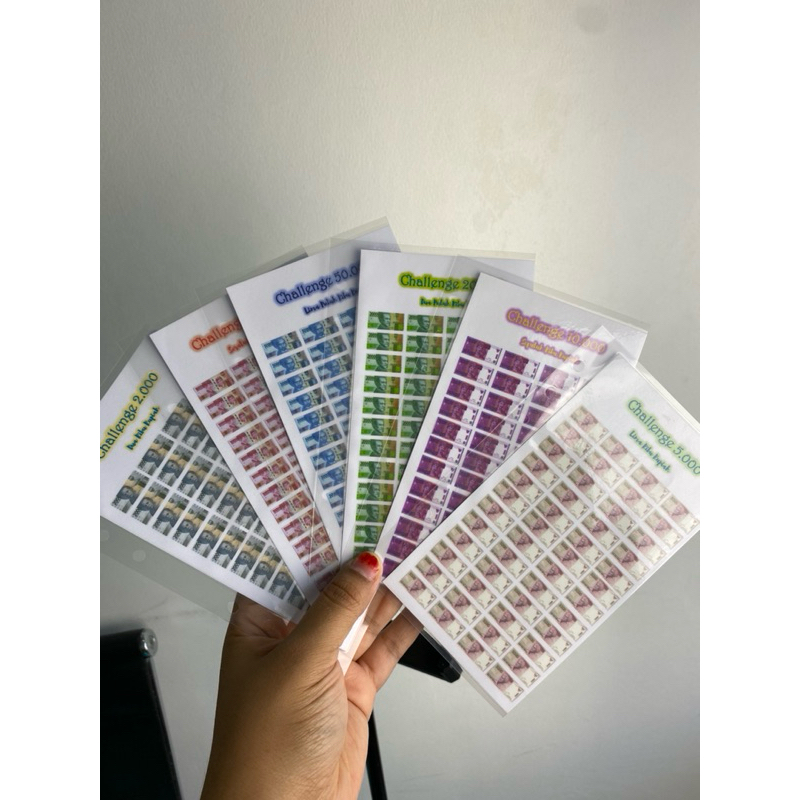 

CASH ENVELOPES CHALLENGE (bisa dipakai BERKALI KALI)