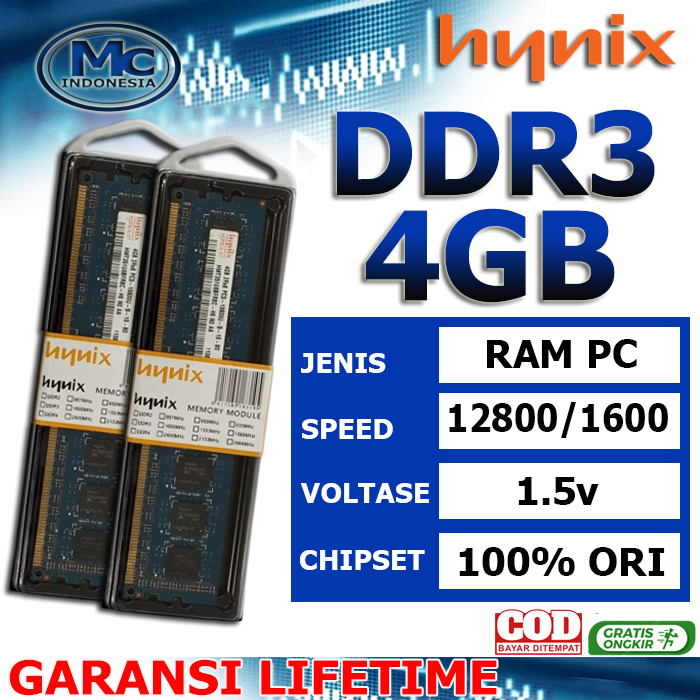 RAM MEMORY PC KOMPUTER DDR3 4GB/2GB DDR2 2GB SAMSUNG &amp; HYNIX