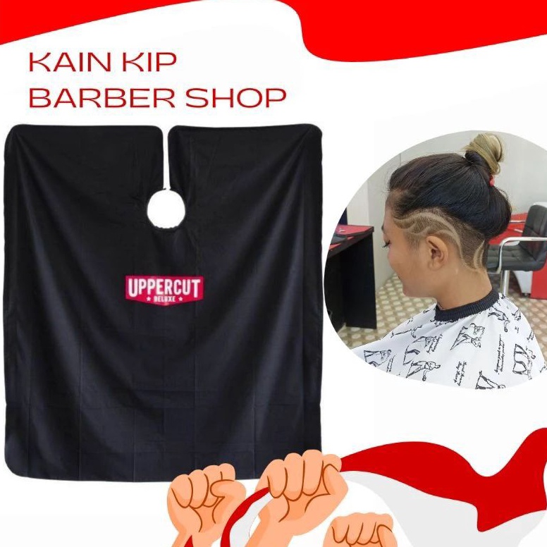 Harga termurah kain kep barber premium dan salon jubah cukur selimut pangkas rambut wahl kain penutu