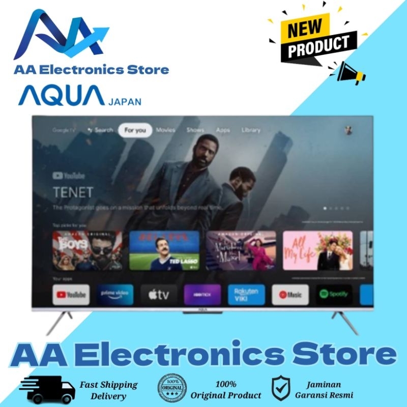 AQUA JAPAN AQT-43P750UX LED 4K UHD SMART GOOGLE TV 43 INCH AQT43P750UX