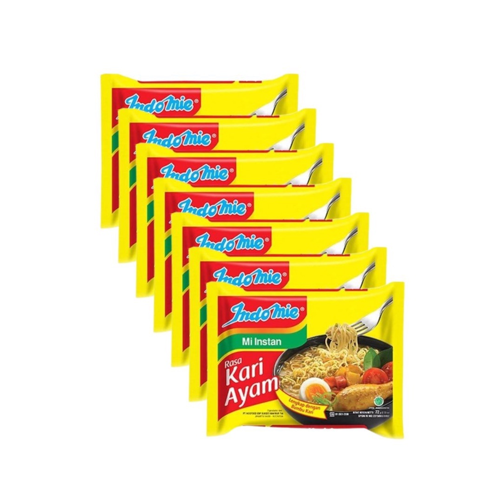 

Indomie Mi Kuah Rasa KARI AYAM Mie Instan @5 x 85 gr