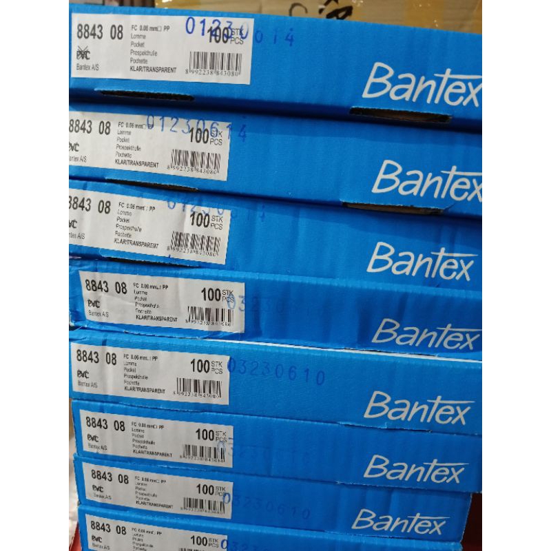 

plastik tranparans bantex ukuran folio per boxs