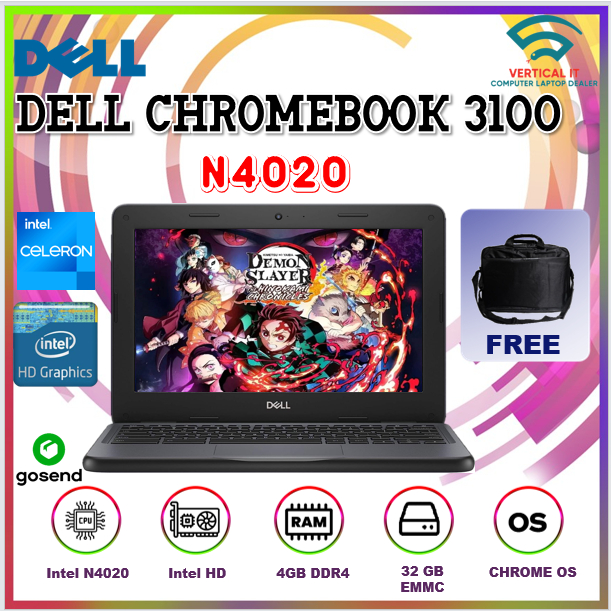 DELL CHROMEBOOK 3100 N4020 4GB 32GB CHROME OS 11.6