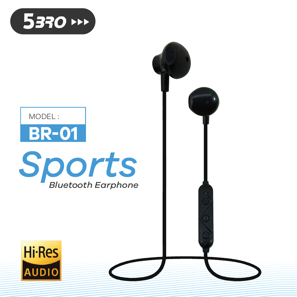 5BRO BR-01 Sports Bluetooth Earphone Handsfree Earbuds