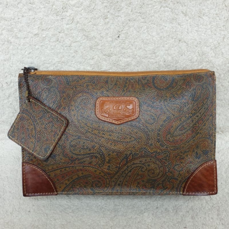 Clutch Carlo Rino Wanita Pvc Mix Kulit Asli