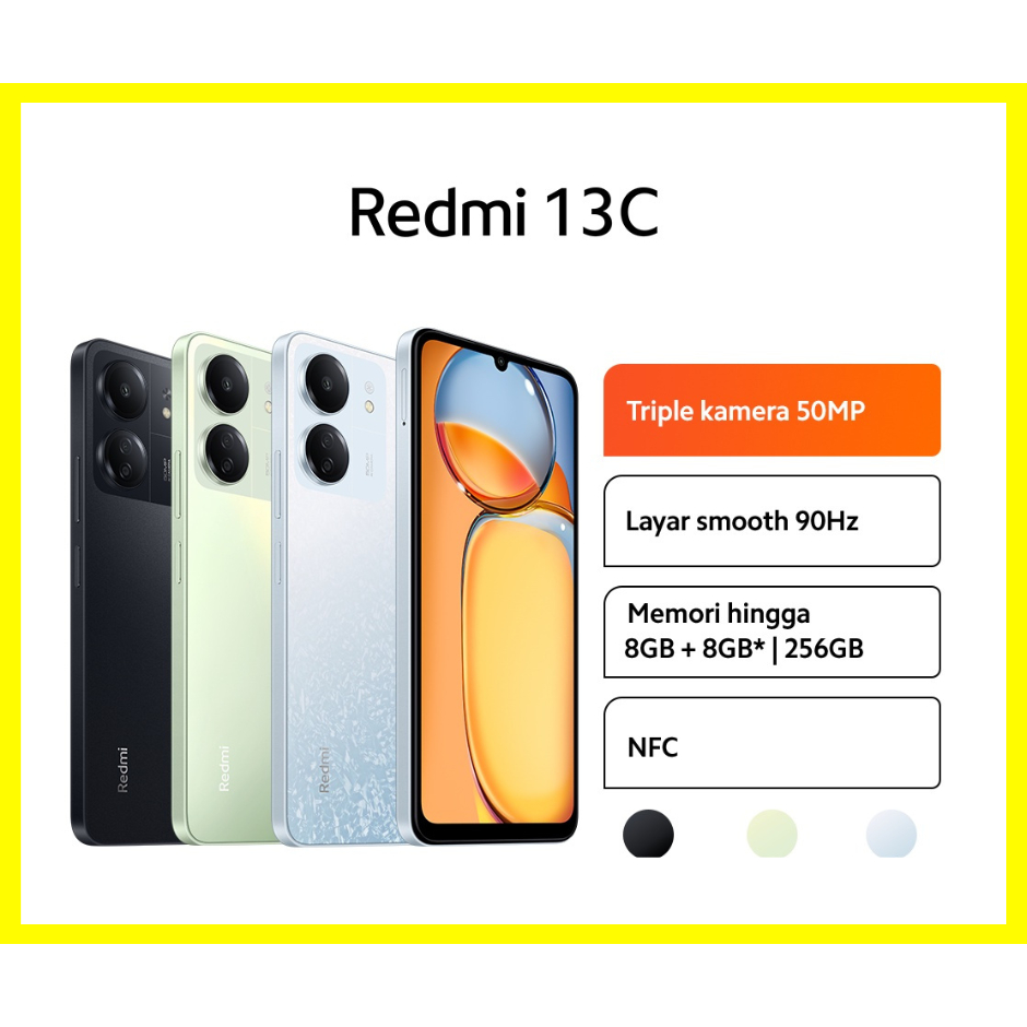 HP XIAOMI REDMI 13C NFC RAM (6/128GB) | (8/256GB) ORI GARANSI RESMI