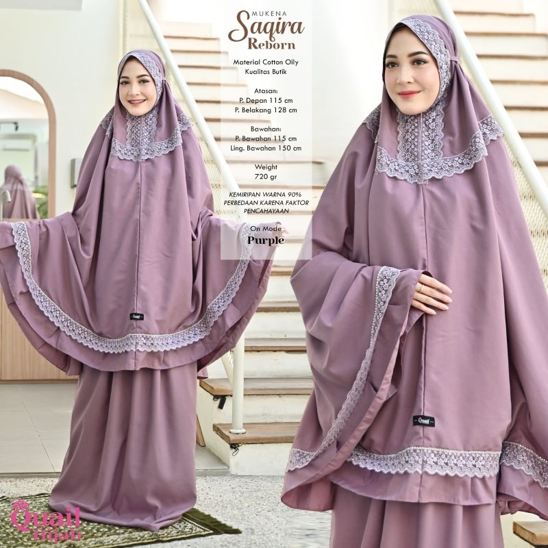 Mukena Saqira Reborn Ori Quail hijab