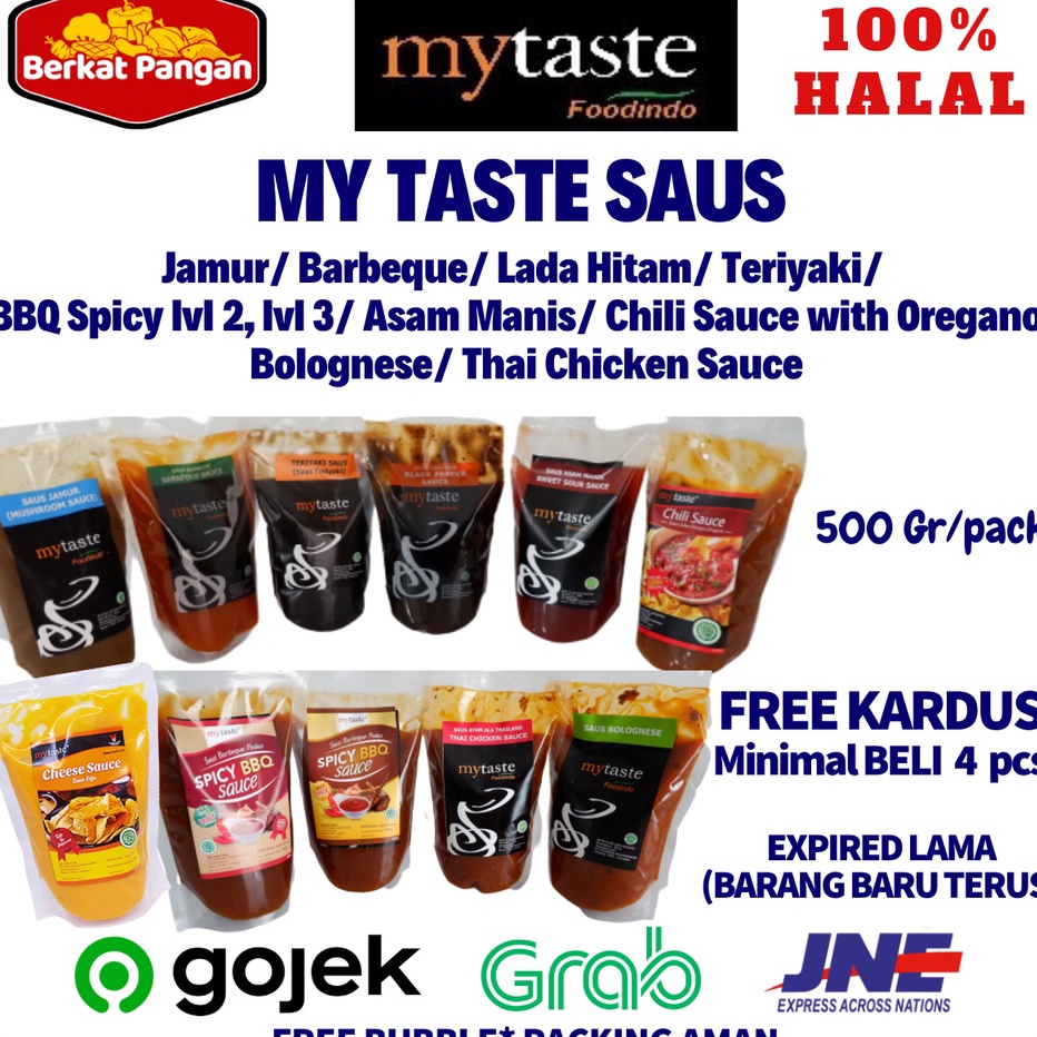 

Diskon MyTaste Saus Jamur Barbeque Lada Hitam Teriyaki BBQ Spicy Asam manis Chili Saus My taste
