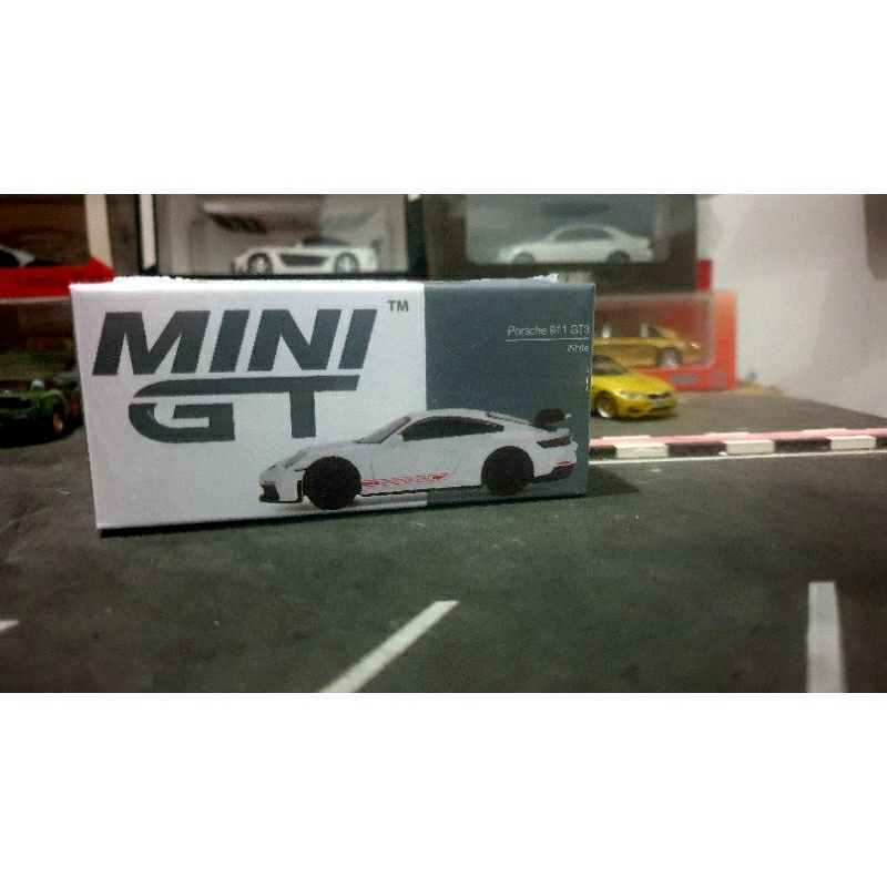 Diecast Mini Gt Porsche 911 GT3 White no 478 Segel