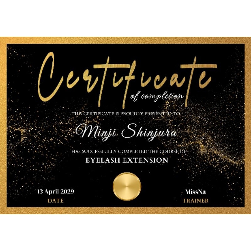 [TIDAK DICETAK]JASA DESAIN SERTIFIKAT KECANTIKAN|EYELASH LASHLIFT NAIL ART MAKEUP HAIRCUT DLL