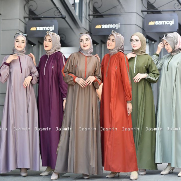 Terkini DRESS TERBARU 223GAMIS GAMIS POLOS GAMIS KOMBINASI GAMIS TOYOBO TERBARU GAMIS FIT TO XXL LD 