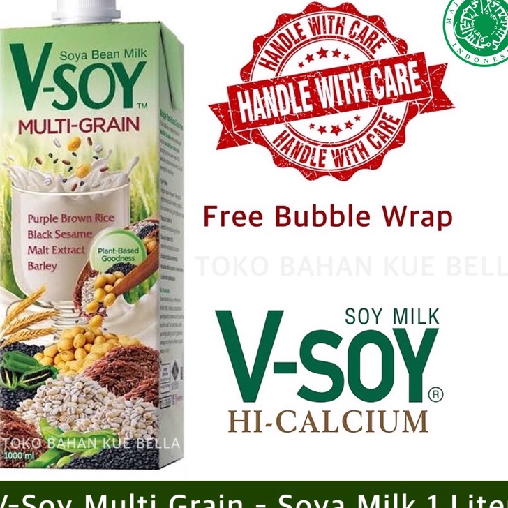 

VSoy Multi Grain 1 Liter Soya Milk Vsoy Original Susu Kacang Kedelai
