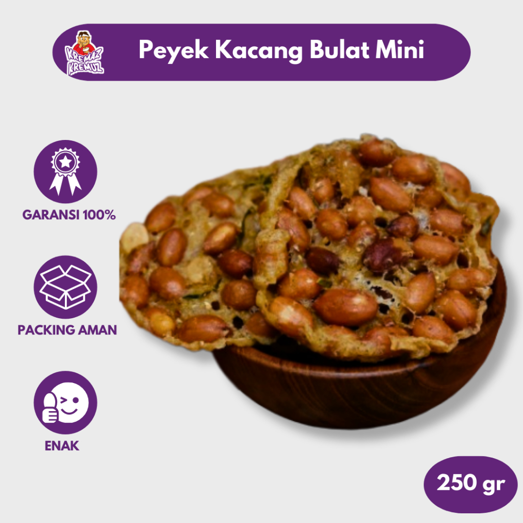 Peyek Bulat Mini 250gr