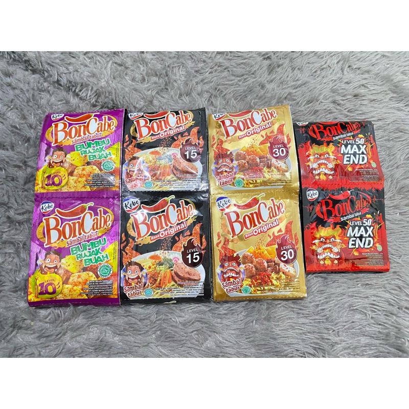 

bon cabe sambal tabur level 15 30 50