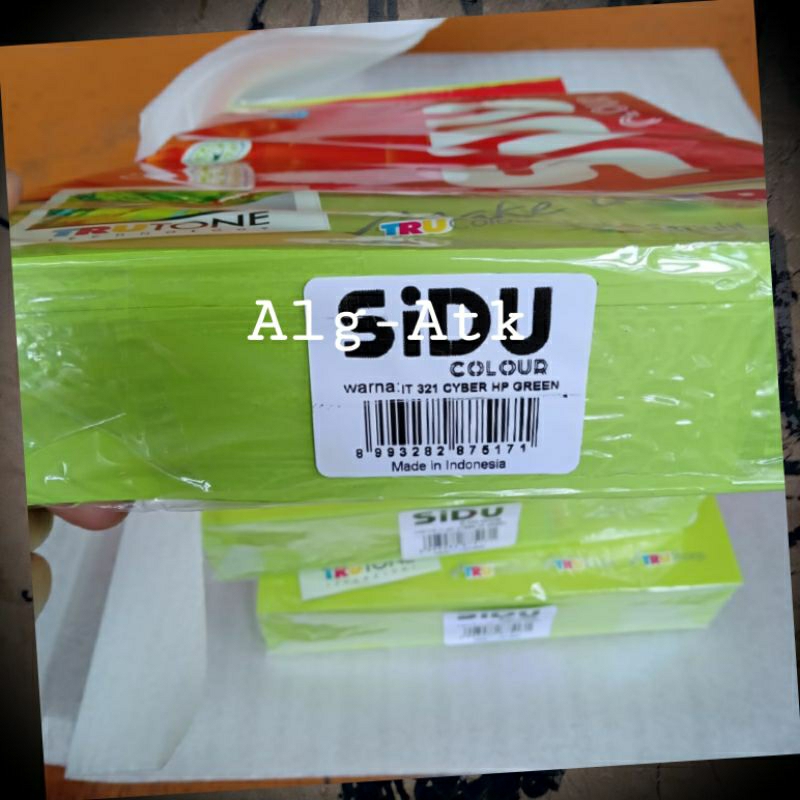 

500 Lembar Kertas HVS Warna A4 80 gram Sidu IT 321 Cyber Hp Green