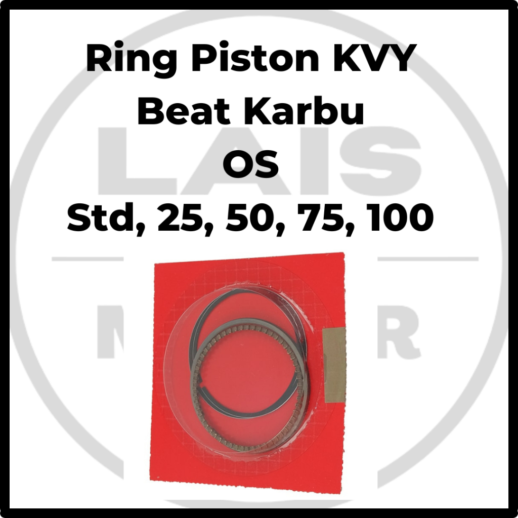 Ring Piston KVY Beat Karbu Os STD 25 50 75 100 Original AHM