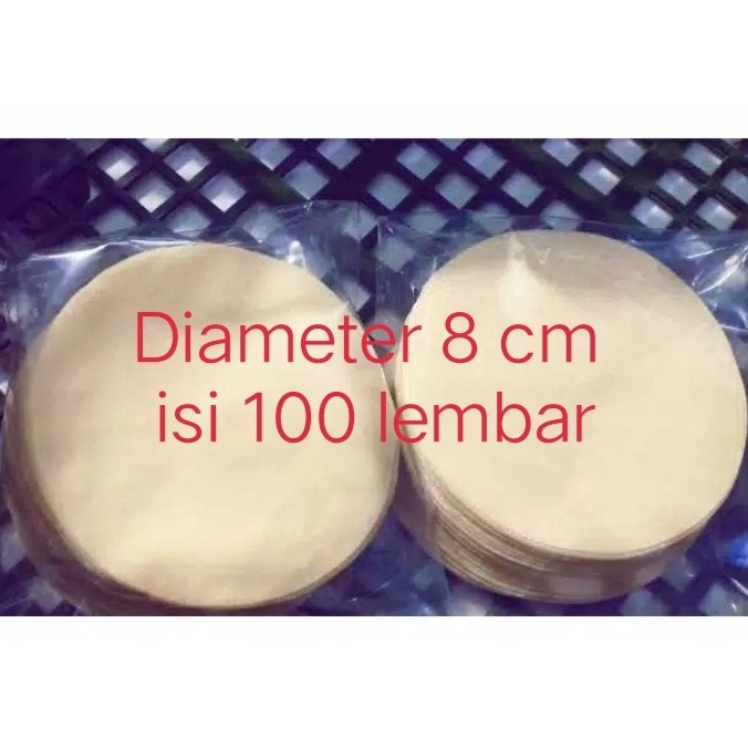 

Ready Stock Kulit dimsum1 lembarpack ukuran 8 cm Diskon